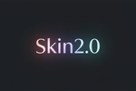 Skin2.0 Rainbow Glow Logo